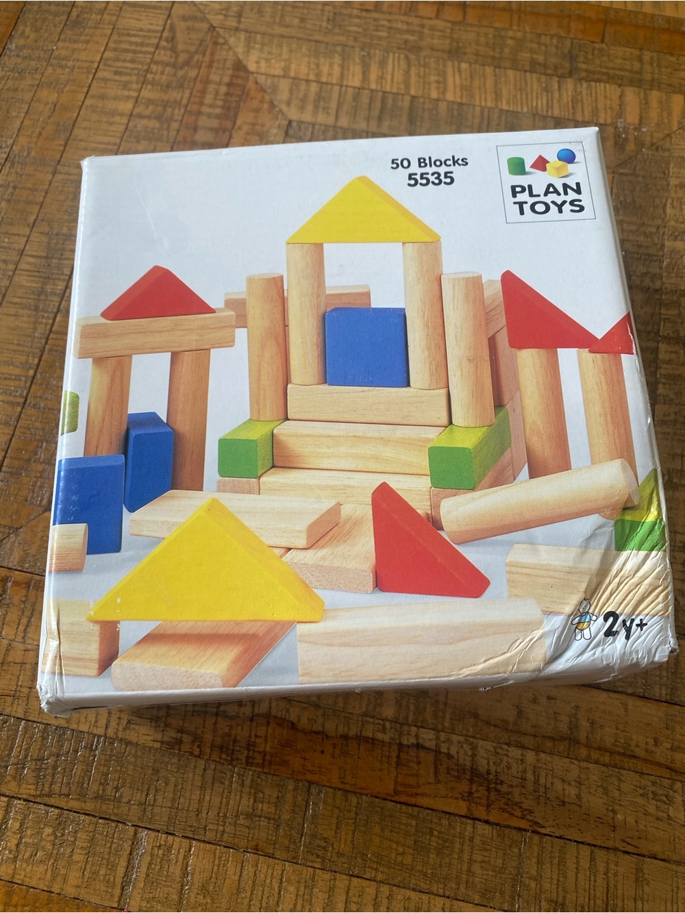 Plan Toys 50-Block Wooden Building Set